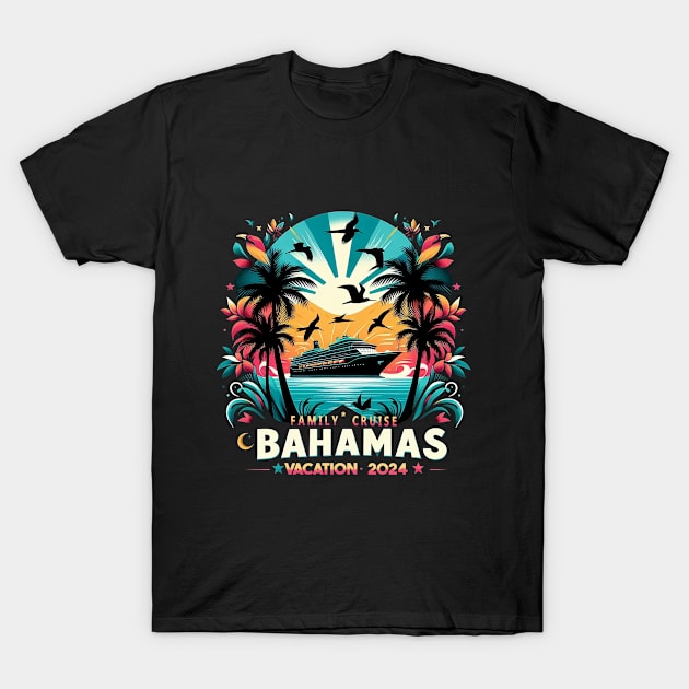 Bahamas Cruise 2024 Family Friends Group Vacation Matching T-Shirt by BOB